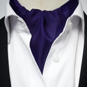 Corbata Ascot púrpura oscuro para hombre - Imagen 1 de 1