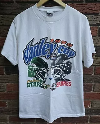 Vintage 1999 NHL Buffalo Sabres Dallas Stars Stanley Cup T Shirt AN44174 - Image 1 of 2