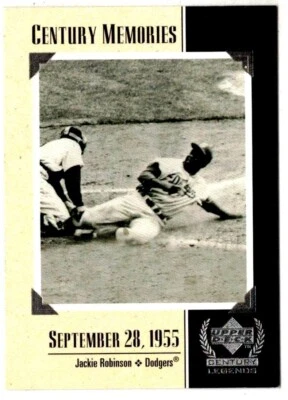 1999 Century Legends Jackie Robinson #132  ex-mt  Brooklyn Dodgers - Image 1 of 2