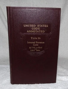 United States Code Annotated 1967 TITLE 26 INTERNAL REVENUE CODE 7501 TO END - Picture 1 of 7