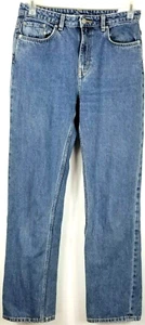 Weekday Men Voyage Blue Cotton Medium Wash Denim Straight Leg Jeans 28 x 32 - Picture 1 of 4