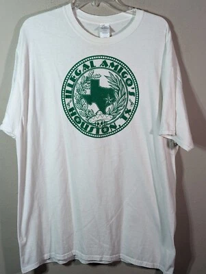 Camiseta Gráfica Divertida Amigos Ilegal Houston Texas 420 Calavera Magra Coyote Hombres XL Foto 1 de 4