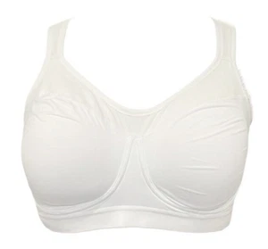 Jockey~Forever Fit Active Lifestyle Bra~3XL~White~3485~No Padding  8252 - Picture 1 of 4