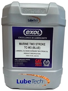 BLUE MARINE OUTBOARD 2 TWO STROKE OIL QUALITY TC-W3 SPECIFICATION BY EXOL 20 LT - Picture 1 of 1