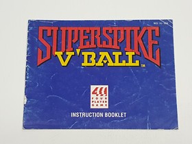 Super Spike V 'Ball Authentic Original NES Nintendo Manual Only *wear/creases