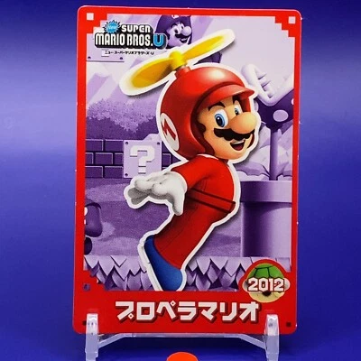 Propeller Mario Top Super Mario Bros. U Card 2012 Nintendo Japan F/S #6 - Image 1 of 4