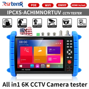 Rsrteng IPCXS-ACHIMNORTUV 4K 8MP CCTV IP Camera Tester AHD CVI TVI SDI VFL - Picture 1 of 12
