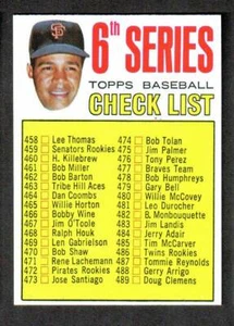 1967 Topps Baseball Checklist 458-533 - J Marichal - no left ear | NM-MT - Picture 1 of 2
