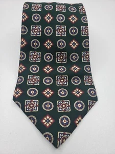 Corbata Nick Tommy Hilfiger para hombre 100% seda italiana hecha en EE. UU. verde azul rojo - Imagen 1 de 3