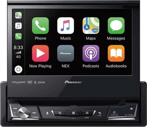 PIONEER AVH-3500NEX 1 DIN DVD/CD Player Flip Up Bluetooth Android Auto CarPlay - Picture 1 of 5