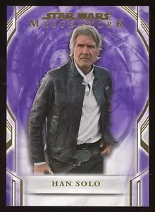 HAN SOLO 2018 Topps Star Wars Masterwork Purple Parallel #64 #8/50 SP *MINT* - Picture 1 of 2