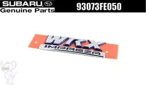 Subaru WRX Impreza STI 02-03 Genuine Rear Dual Emblem Badge 93073FE050 OEM JDM - Bild 1 von 10
