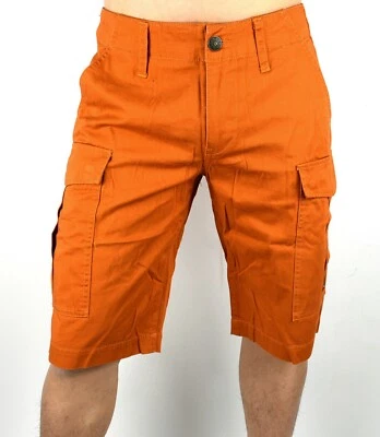 True Religion Men's Orange Cargo Shorts - 105030 - Image 1 of 4