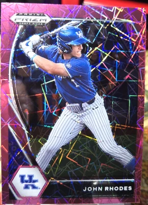 2021 Panini Prizm Draft Picks Pink Velocity John Rhodes #PDP76 (NM) Free Rtns - Image 1 of 2