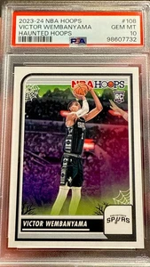 2023 Panini NBA Haunted Hoops Rookie Victor Wembanyama #108 PSA 10 Gem Mint - Picture 1 of 2