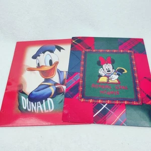 Disney School Portfolios X 2 Minute Mouse Donald Duck Read - Picture 1 of 6