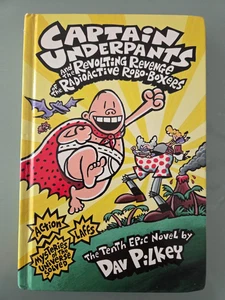 CAPTAIN UNDERPANTS Tenth Epic Novel FULL COLOR HARDCOVER by DAV PILKEY - Picture 1 of 2