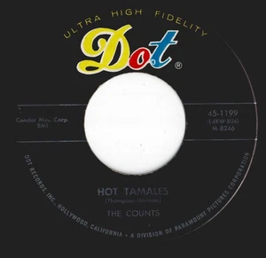 THE COUNTS hot tamales U.S. DOT 45rpm 1199_1954 KILLER R&B - Picture 1 of 1
