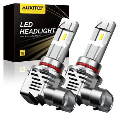 AUXITO Xenon White LED 6500K High Beam Headlight Bulbs 9005 HB3 Plug Play Auto2 - Image 1 of 4