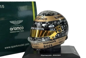 Casco Fernando Alonso Aston Martin Mexico 400th GP 2024 Escala 1/5 SPARK - Picture 1 of 2