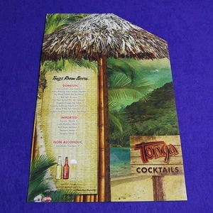 IMPRESIÓN DE PÓSTER DE LA PORTADA DEL MENÚ DE LA SALA TONGA TIKI BAR EN SAN FRANCISCO, CA - Imagen 1 de 4