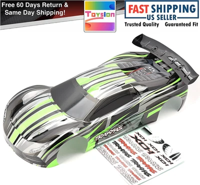 Fits Traxxas XO-1 UPDATED BODY shell Green 2022 (painted cover & decal 64077-3 - Image 1 of 4