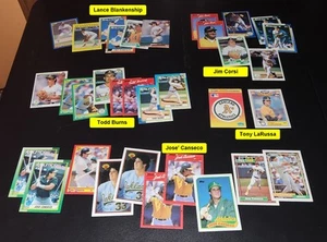 Oakland Athletics A's Baseball Cards Stars &Duds Mostly Late 80' Early 90's LOT - Imagen 1 de 23