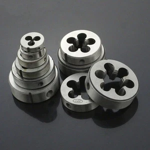 Alloy Steel Round Threading Dies Metric M1 M2 M2.5 M3 M4 M5 M6 M8 M10 M12 M20 - Picture 1 of 5