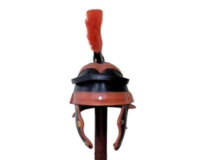 Casco romano de cuero SCA LARP RECREACIÓN Foto 1 de 3