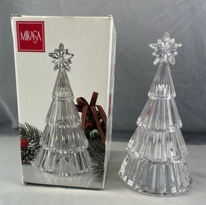 Mikasa Full Lead Crystal Christmas Tree "Starshine Tree" 8.25" Tall Made Germany - Picture 1 of 14