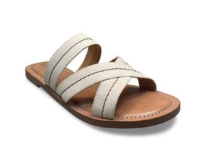 Jack Rogers Sara Stitch Sandal Women’s Size 9 in Ivory Luggage $128 - Picture 1 of 6