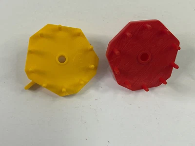 Mousetrap Game Replacement Milton Bradley 1994- Gears Yellow & Red - Image 1 of 2