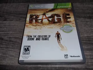 Rage game for Microsoft XBox 360 U.S. NTSC id Bethesda 2011 3-disc +Case/Booklet - Picture 1 of 4