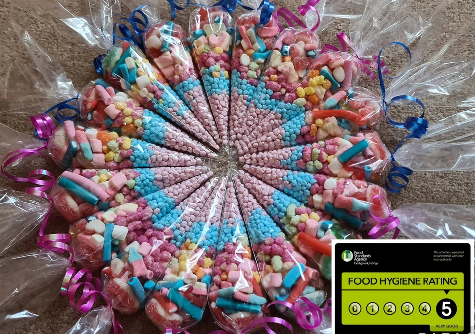 20 Pre-Filled Sweet Cones Small – Great Variety, Premium Quality Treats