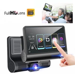 4" HD 1080P Car Camera Recorder Dual Front and Rear Dash Camera Night Vision - Picture 1 of 8