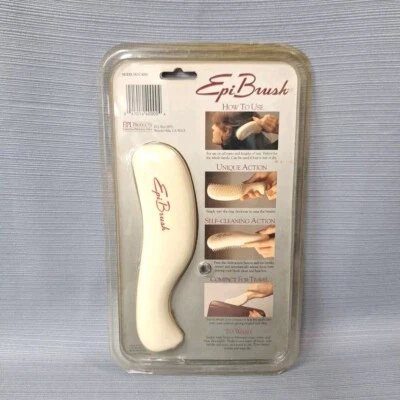 Epi Brush Products Beverly Hills 1980 tamaño completo autolimpieza NUEVO NOS beige Foto 1 de 4