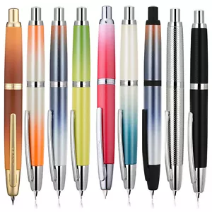 Jinhao 10 Press Retractable Fountain Pen EF/F Nib Converter Writing Office PenfJ - Picture 1 of 28