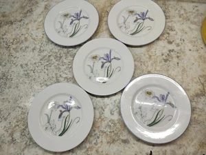 5- Block Spal Aquarelle Hillside Mary Lou Goertzen Kuchen/Brot Dessert Teller - Bild 1 von 4