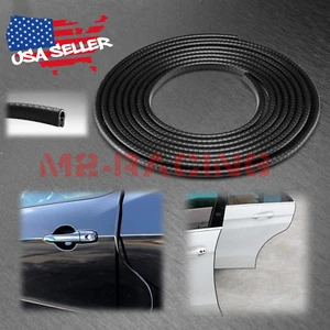 180" Heavy Duty Black Door Edge Guard Molding Trim Seal Protect Strip 15FT EG01 - Picture 1 of 9
