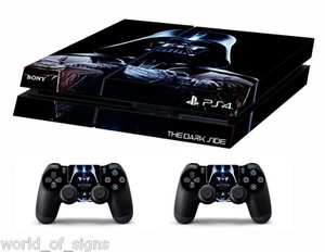 PS4 vinyl Skin Stickers darth vader/star wars style for Console & 2 controllers - Picture 1 of 1