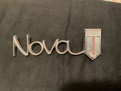 1966 67 CHEVY II NOVA EMBLEM OEM GM 4548122 NOVA 2 - Изображение 1 из 4