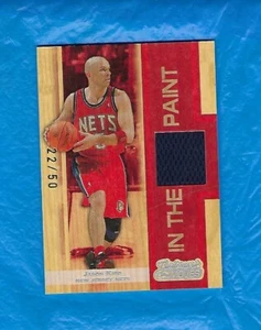 JASON KIDD 2007-08 TOPPS TRADEMARK MOVES GAME USED RELIC RED #22/50 NETS HOF ! - Picture 1 of 2