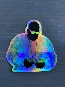 Notorious B.I.G Vinyl Sticker Get Money Holographic Brooklyn High Quality R.I.P - Picture 1 of 6