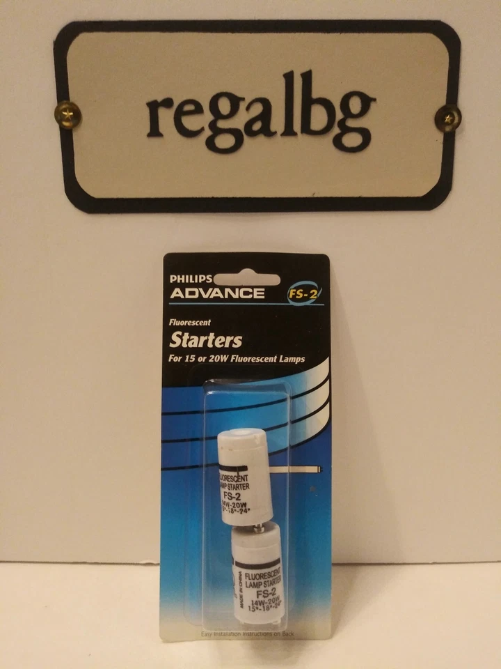 Philips Advance Fluorescent Starters for 15 or 20watt Fluorescent Lamps