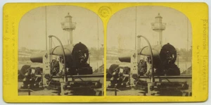 Leon & Lévy Stereo. 1867 World's Fair. Le gros canon, parc français - Picture 1 of 1