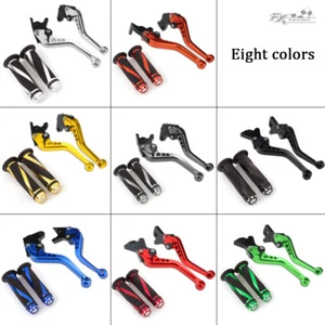 CNC Adjustable Handle Grips Brake Clutch Levers For KAWASAKI NINJA 300 250R 400 - Picture 1 of 37