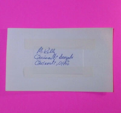 Mike Kelley Signed Autograph Auto 3x5 Index Card Bandits Showboats, Chargers NFL - Image 1 of 2