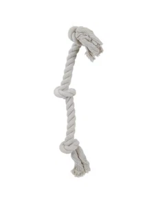 100% Cotton Rope Interactive Dental Dog Tug Medium to Larger Breed 20 inch Toy - Picture 1 of 79