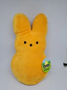 Peeps Bunny Rabbit Orange Plush Stuffed Animal Toy 9” - Picture 1 of 6