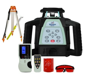 Self Leveling Rotating Rotary Laser Level w Tripod and Staff Red Beam GSW301 - Picture 1 of 9